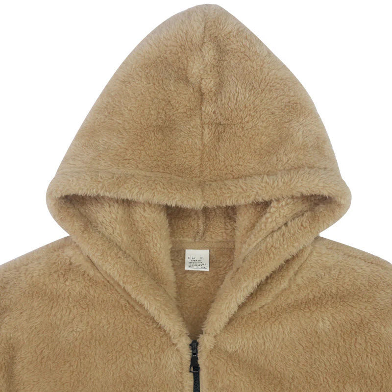 Chaqueta de invierno para hombre con forro de sherpa