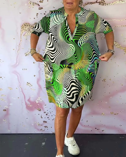 Lucía | Vestido Colorido con Escote en V
