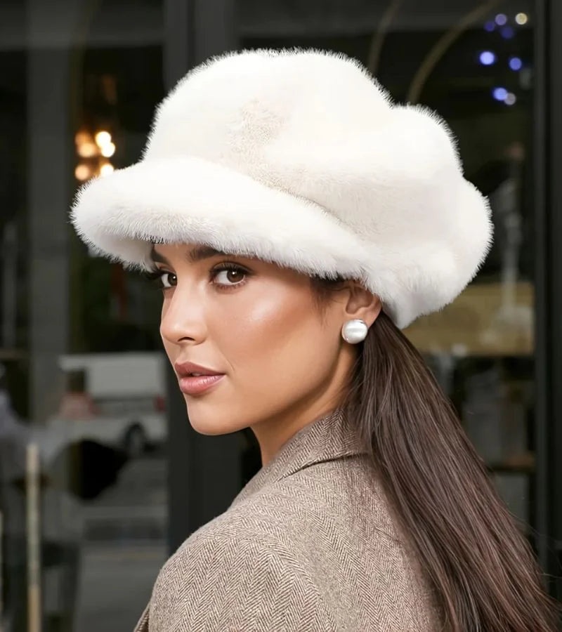 Tallina – Boina de piel sintética efecto visón