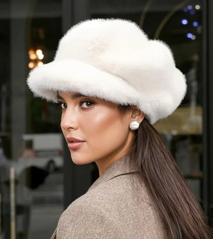 Tallina – Boina de piel sintética efecto visón