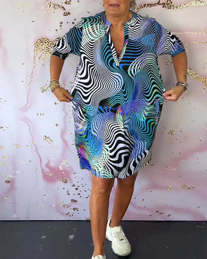Lucía | Vestido Colorido con Escote en V