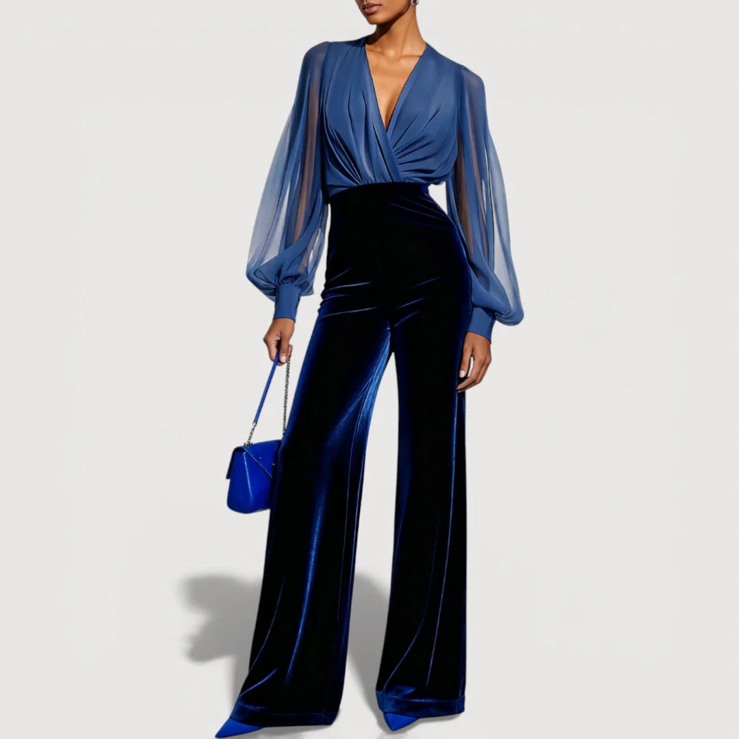 ZAIRA – Conjunto elegante de terciopelo