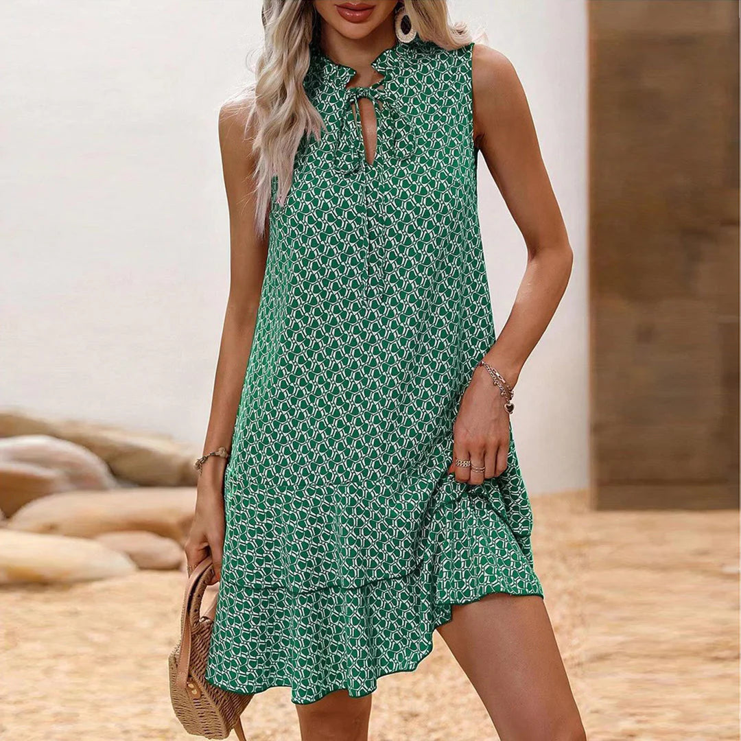 Linda™ Elegante vestido sin mangas con escote en pico