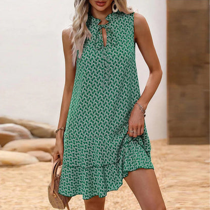 Linda™ Elegante vestido sin mangas con escote en pico
