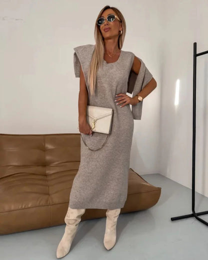 Dilia - Conjunto de punto elegante de dos piezas