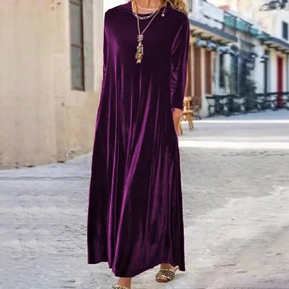 Alicia – Vestido largo de terciopelo