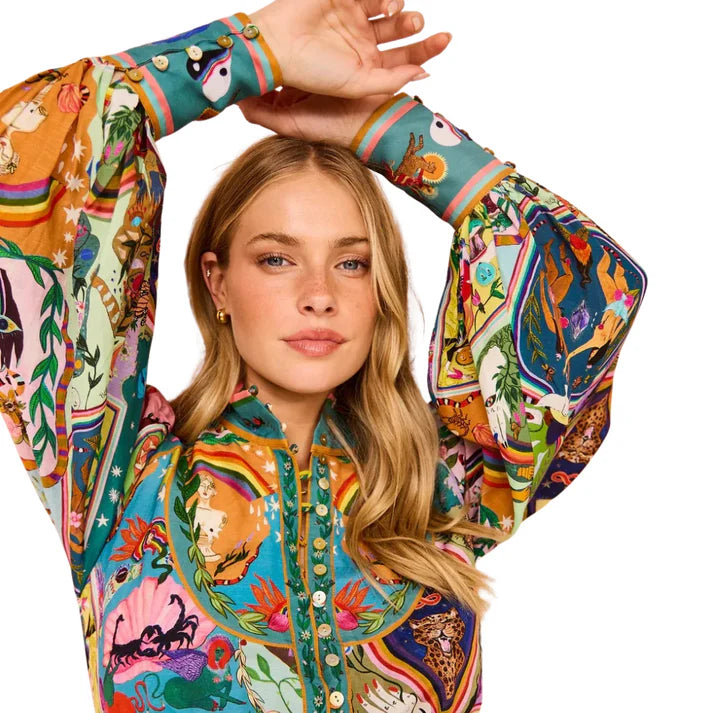 Tulum Graffiti – Vestido corto estampado y colorido