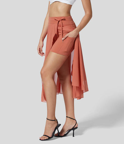 Beatriz | Falda 2 en 1 de cintura alta