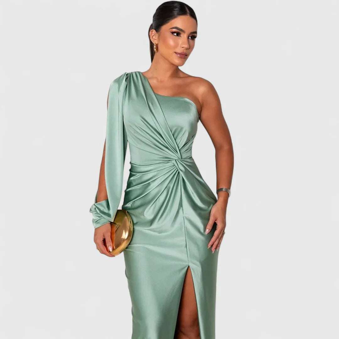 Eleonora - Vestido largo de satén con un brillo atemporal