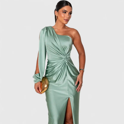 Eleonora - Vestido largo de satén con un brillo atemporal