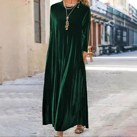 Alicia – Vestido largo de terciopelo