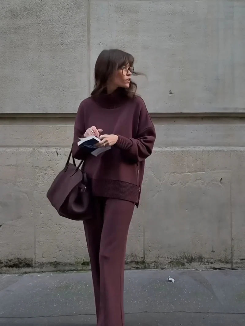 Selene - Conjunto a juego de sudadera de corte holgado