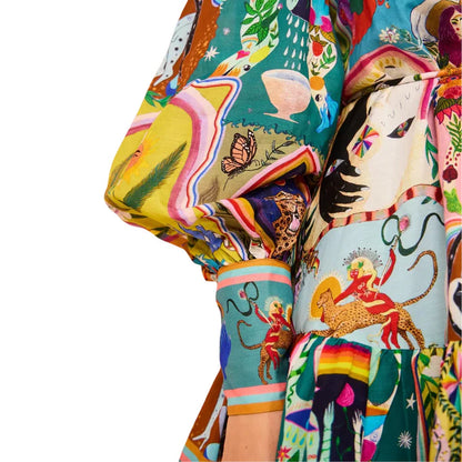 Tulum Graffiti – Vestido corto estampado y colorido
