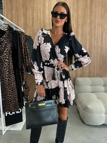 Felicia – Vestido cruzado estampado