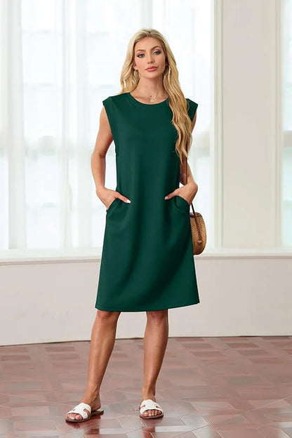 Celia™ Vestido midi elástico antiarrugas