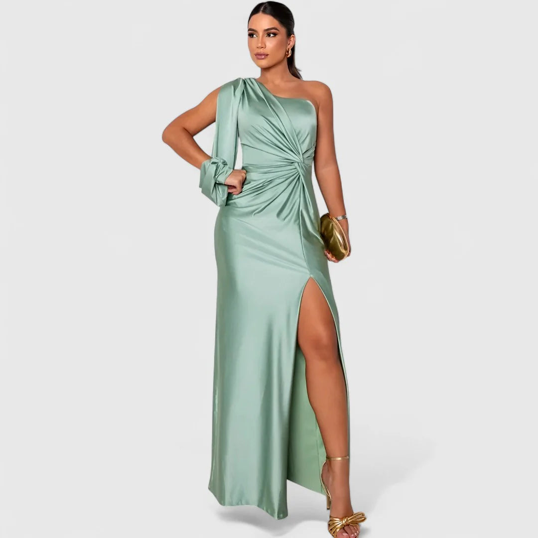 Eleonora - Vestido largo de satén con un brillo atemporal