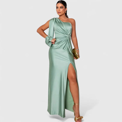 Eleonora - Vestido largo de satén con un brillo atemporal