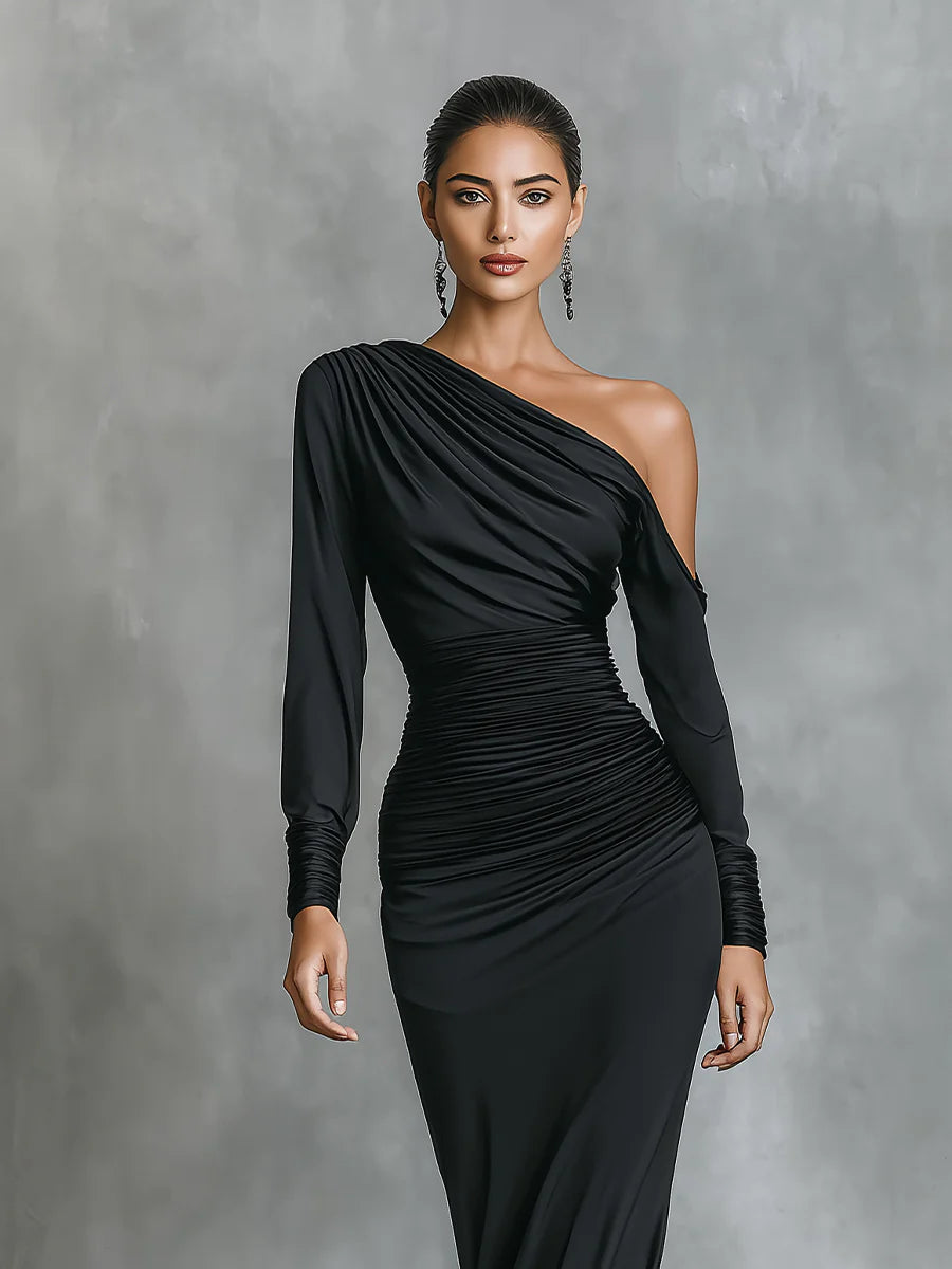 Laia - Vestido largo asimétrico de gala