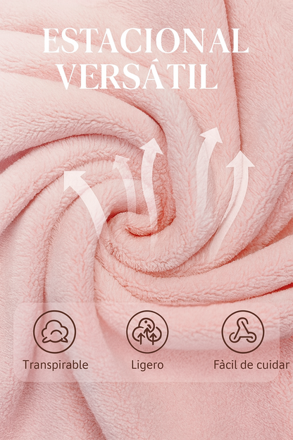 Carla - Bata suave y esponjosa con volantes elegantes