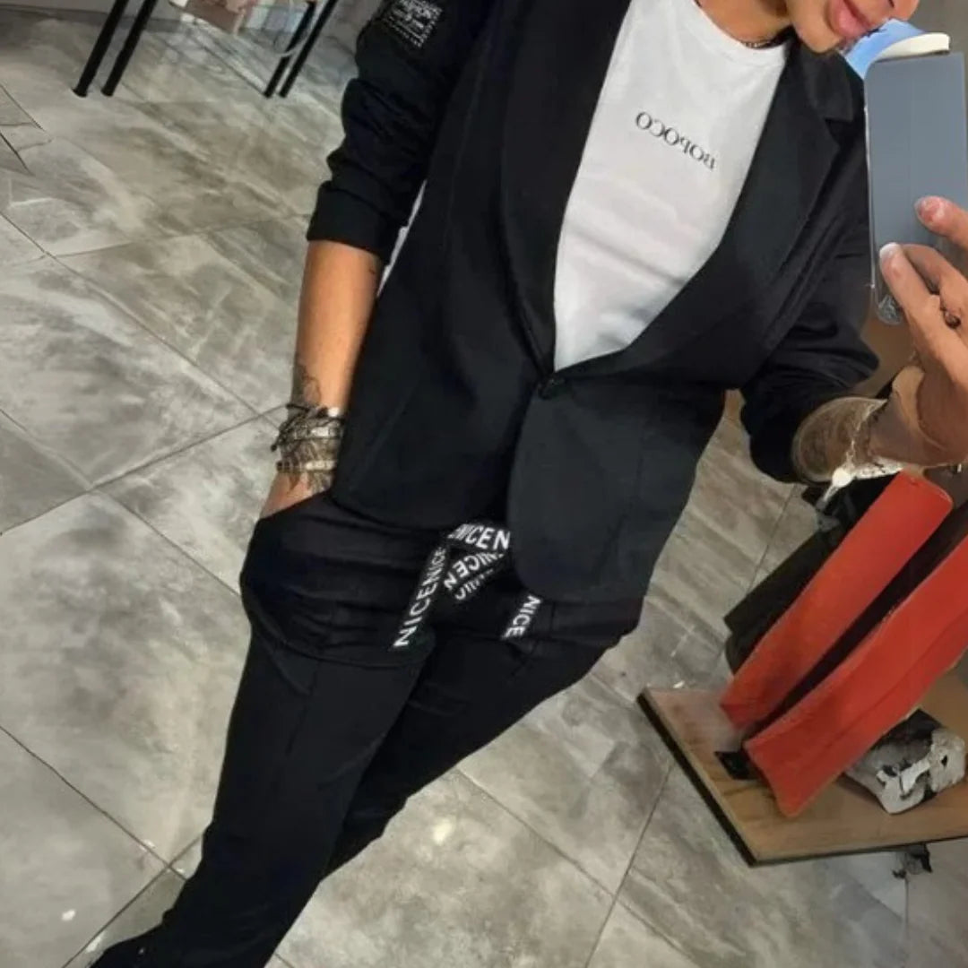 Ginebra - Traje de chaqueta y pantalón para mujer