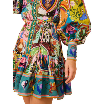 Tulum Graffiti – Vestido corto estampado y colorido