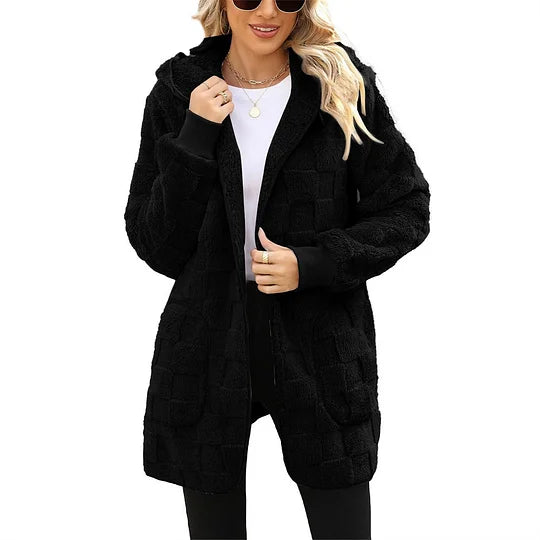 Talia – Chaqueta polar a cuadros