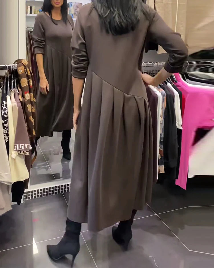 Carmen – Vestido casual de color liso