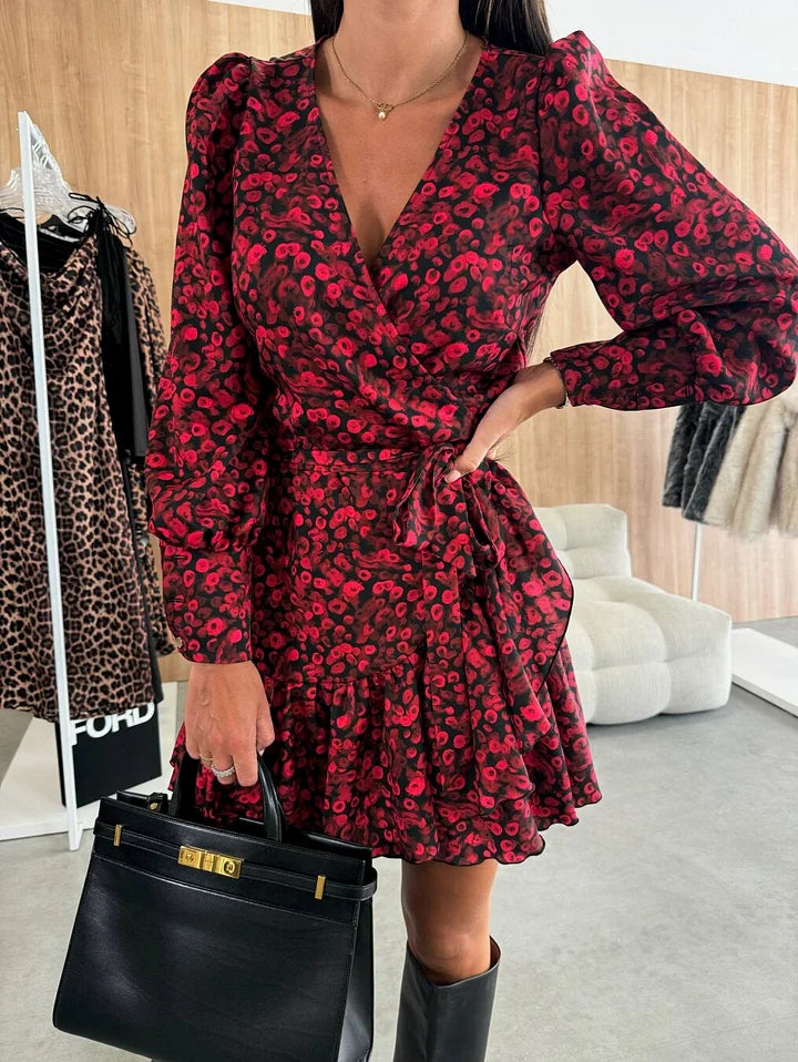 Felicia – Vestido cruzado estampado