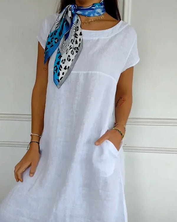 Isabel™ | Ligereza y elegancia en un vestido blanco para el verano