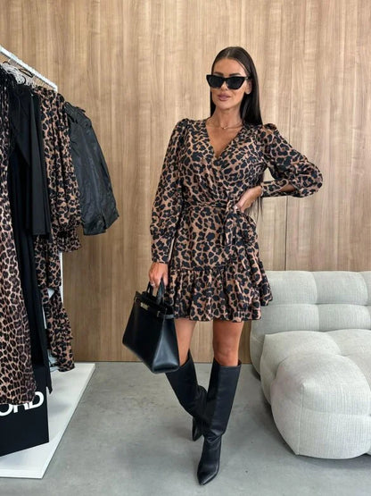Felicia – Vestido cruzado estampado