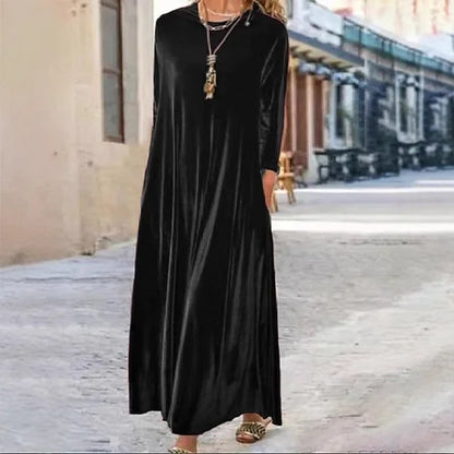 Alicia – Vestido largo de terciopelo