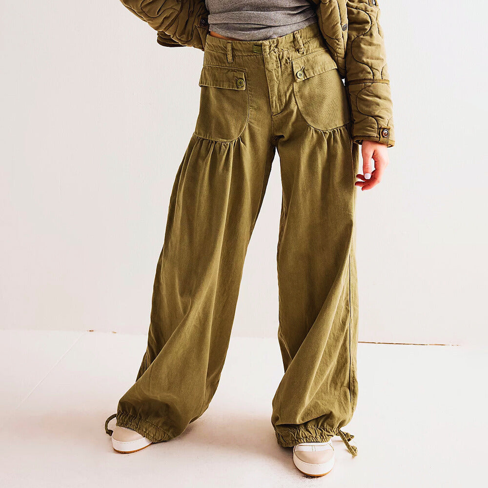 Nova Jeans - Pantalones boho de corte holgado