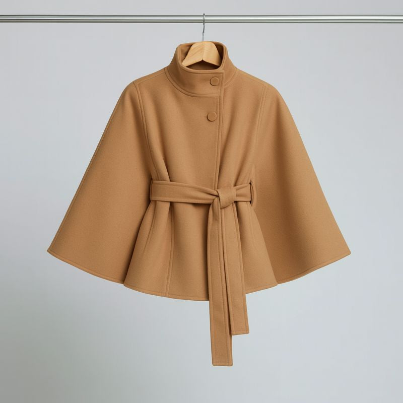 Cosima - Chaqueta con cuello alto y cinturón