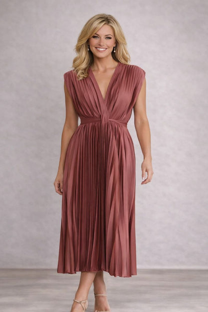 María™ Elegante vestido plisado