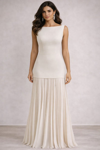 Serena - Vestido largo plisado