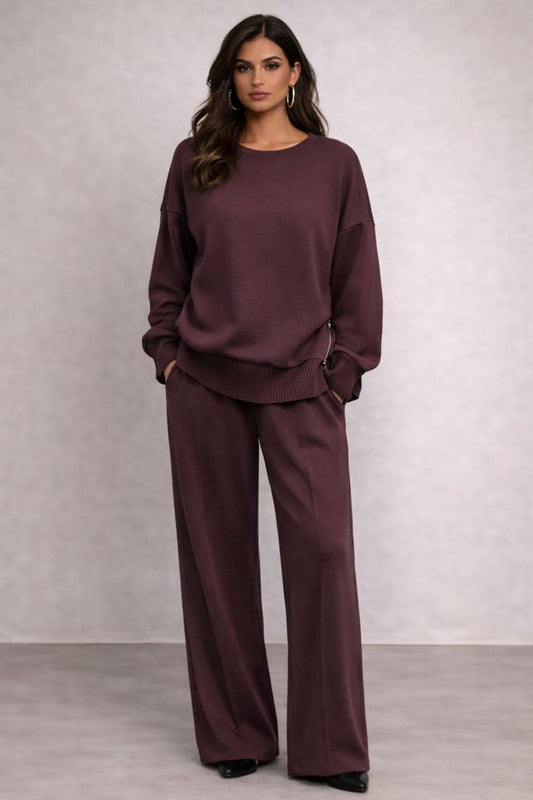 Selene - Conjunto a juego de sudadera de corte holgado