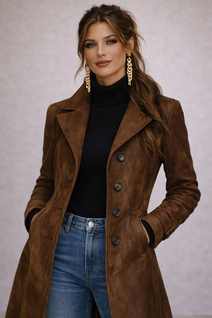 Astrid – Abrigo largo y elegante