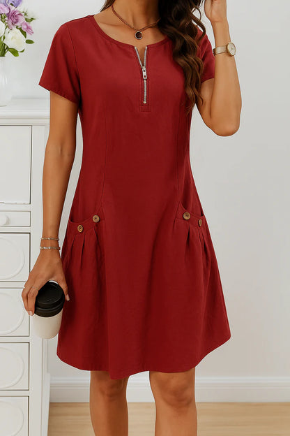 Carla™ – Vestido Fresco con Bolsillos y Estilo Atemporal
