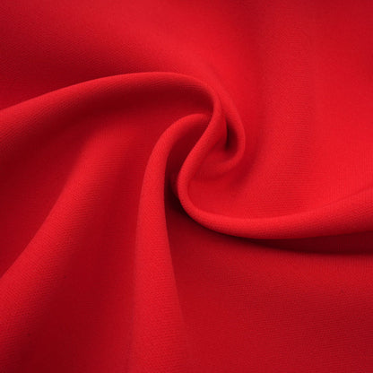 Ana – Vestido mini rojo con mangas pétalo y lazo