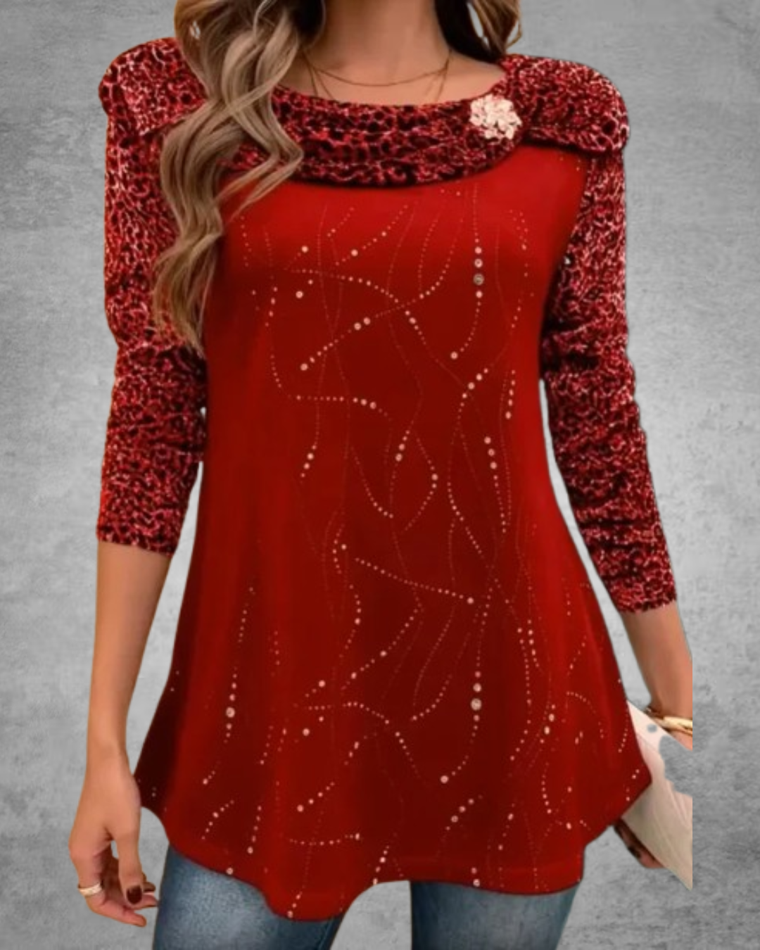 Linora | Blusa casual elegante con detalles refinados