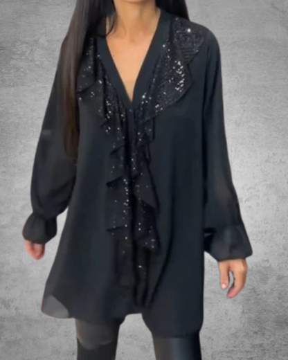 Belén | Blusa con volantes y estilo elegante