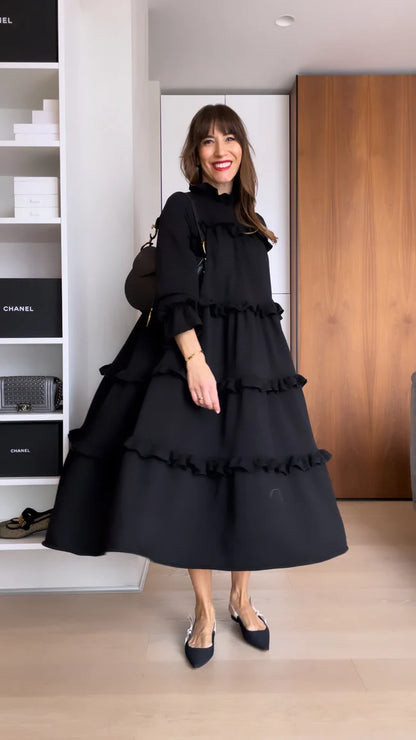 Laura - Vestido con volantes y bolsillos