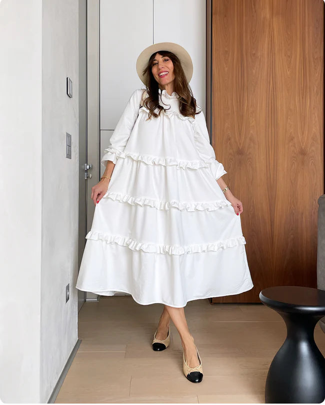 Laura - Vestido con volantes y bolsillos