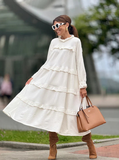 Laura - Vestido con volantes y bolsillos