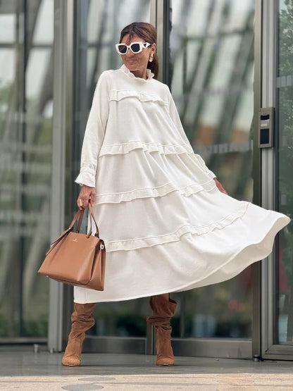 Laura - Vestido con volantes y bolsillos