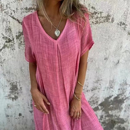Natalia™ – Vestido vaporoso de cuello en V
