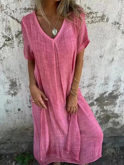 Natalia™ – Vestido vaporoso de cuello en V
