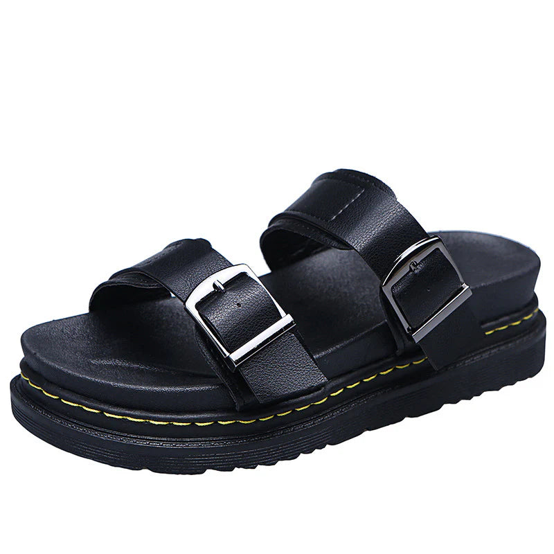 Camelia - Sandalias de plataforma con hebilla