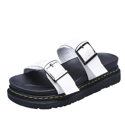 Camelia - Sandalias de plataforma con hebilla