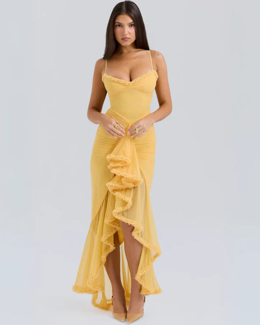 Florencia - Vestido romántico con volantes